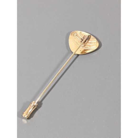 Vintage Gold Tone Scroll Stick Pin Classic - Picture 5 of 6